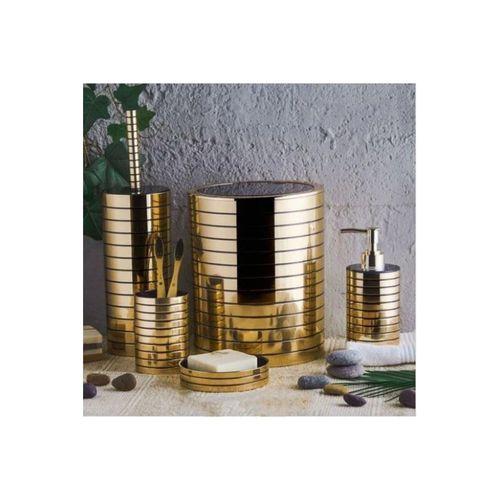 Perotti 14759 Linea Gold 5li Banyo Seti - Siyah Gold-45