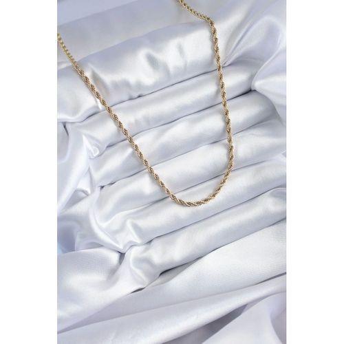 316L Çelik Gold Renk 60 cm Burgu Model Kadın Kolye