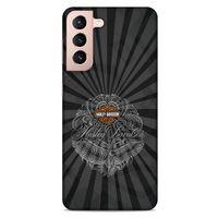 Samsung Galaxy S21 Uyumlu Kılıf Motorsiklet (40) Fit Silikon Kılıf Harley