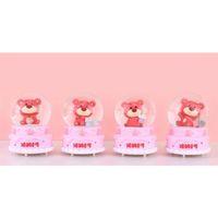 Ayıcıklı Işıklı Kar Küresi 7 Cm