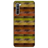 Oppo Reno 3 Pro 5g Kılıf Patchwork (48) Bumper Kılıf Kahve Yeşil