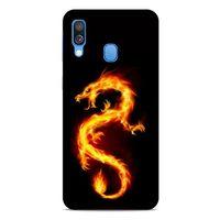 Samsung Galaxy A40 Kılıf Dragons (26) Tpu Silikon Kılıf Tatoo Ateş Ejderhası