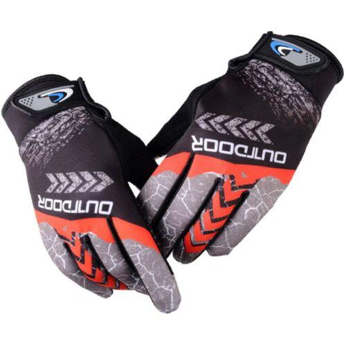 Eldiven Uzun Parmak Likralı Kırmızı