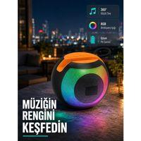 Bluetooth 5 0 Hoparlör – Rgb Işıklı, Güçlü Bas Ve 360° Surround Ses