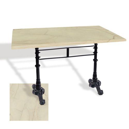 Dockers Çipa 3002 Döküm Ayak Masa 80x120 cm - (Werzalit, Wermodin ve Allzalit Tabla) - Golden Marble