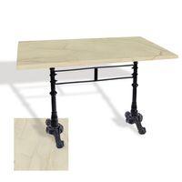 Dockers Çipa 3002 Döküm Ayak Masa 80x120 cm - (Werzalit, Wermodin ve Allzalit Tabla) - Golden Marble