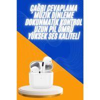 Yeni Nesil Bluetooth Kulaklık Beyaz Çağrı Cevaplayabilen Kablosuz