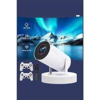 Projeksiyon Cihazı Video Oyun Konsolu Projektör Taşınabilir Ayaklı Çift Kollu 4k Çözünürlüklü