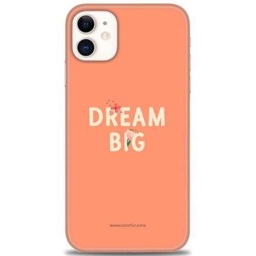 iPhone 11 Kılıf HD Baskılı Kılıf - Dream Big + Tam Ekran Koruyucu