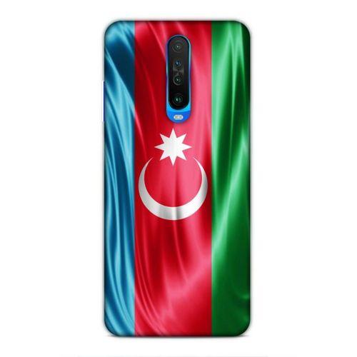 Xiaomi Poco X2 Uyumlu Kılıf Azarbaijan (36) Glitter Kılıf Tam Bayrak