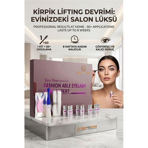 Kirpik Perma Seti | Profesyonel 8 Hafta Kalıcı Kirpik Kıvırma | 50 Kullanım Lifting Etkisi 723077