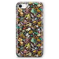 Apple iPhone SE 2020 Kılıf Canım Öğretmenim Doodle Arka Kapak Koruma Desenli Full Koruyucu