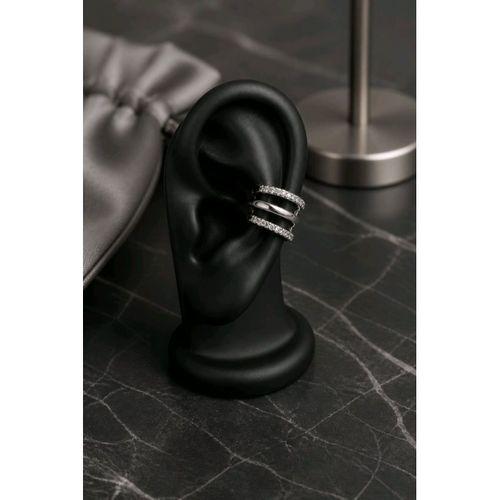 Monalisa Home Çelik Sıra Pırlanta Taşlı Kulak Fayk Pirsıng