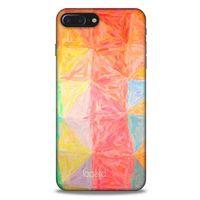 Apple Iphone 8 Plus Kılıf Pastel Renkler (26) Tpu Silikon Kılıf Sarı Kırmızı