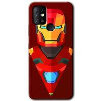 İnfinix Hot 10 Kılıf HD Desen Baskılı Arka Kapak - İron Man Çizim