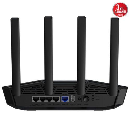 ASUS TUF-BE3600, BE3600, 4 Port, 3600Mbps, Dual Band, WİFİ 7, AiMesh, AiProtection Pro, GAMING Extendable Router