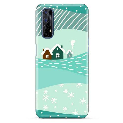 Oppo Realme 7 Kılıf Snowix (16) Kalın Kılıf Su Yeşili