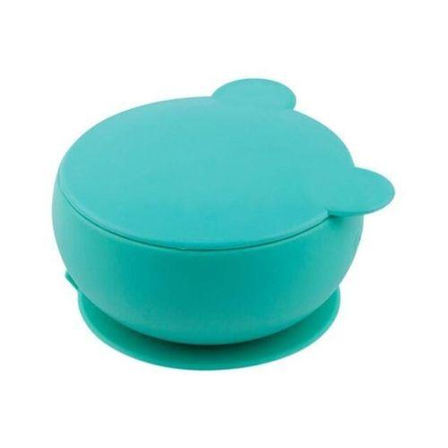 OiOi OiOi Silikon Kapaklı Kase Aqua Green