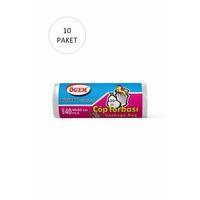 Küçük Boy Çöp Torbası 40 x 50 cm 40 Lı Rulo x 10 Paket = 400 Adet (Şeffaf)