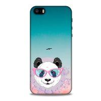 Animax Gözlüklü Panda Apple Iphone 5 Kılıf Desenli Silikon
