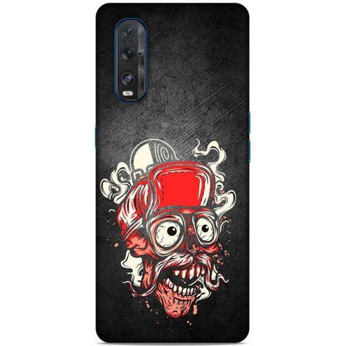 Lopard Oppo Find X2 Uyumlu Kılıf Tattoo's (5) Koruma Kabı Kırmızı Siyah