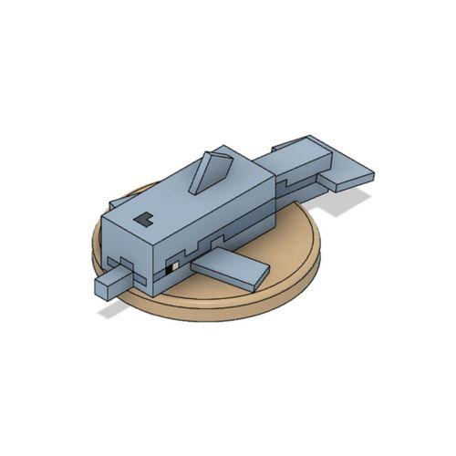 Minecraft Yunus Figürü 3D Baskı (Bu ürün Sadece Plastik parçadır - Almadan Önce Soru Sorabilirsiniz)