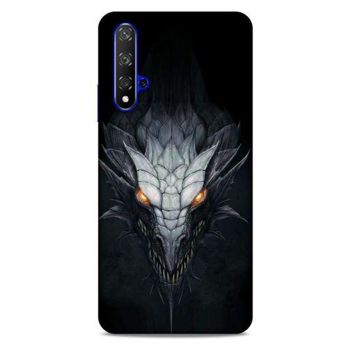 Huawei P Smart S 2020 Kılıf Dragons (13) Silikon Kap Gri Ejderha