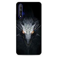 Huawei P Smart S 2020 Kılıf Dragons (13) Silikon Kap Gri Ejderha