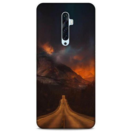 Lopard Oppo Reno 2z Uyumlu Kılıf Gece'S (47) Crystal Flex Kılıf Kızıl Yol