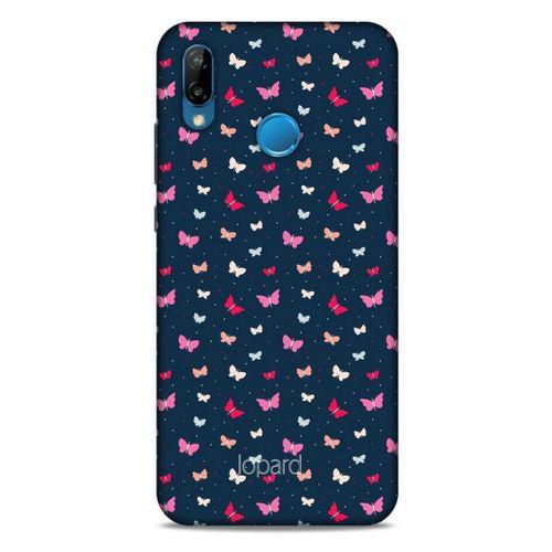 Huawei P20 Lite Kılıf Kelebek Etkisi (42) Rugged Armor Kılıf Mor Pembe