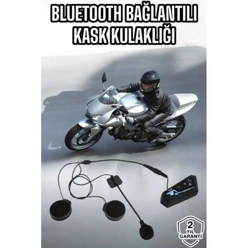 Kask Kulaklığı Motosiklet Intercom Interkom Dinleme Konuşma Özellikli Su Geçirmez