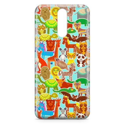 Huawei Mate 10 Lite Kılıf Şirin Hayvanlar Arka Kapak Koruma Desenli Full Koruyucu
