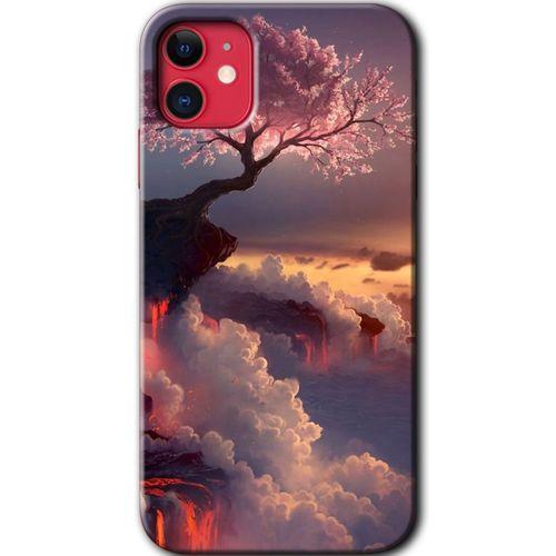 MRCİLETİSİM iPhone 11 Kılıf Baskılı Kapak - Uçurumdaki Hayat + 5D Tam Kaplayan Cam