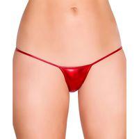 Kırmızı Deri Görünümlü Tanga