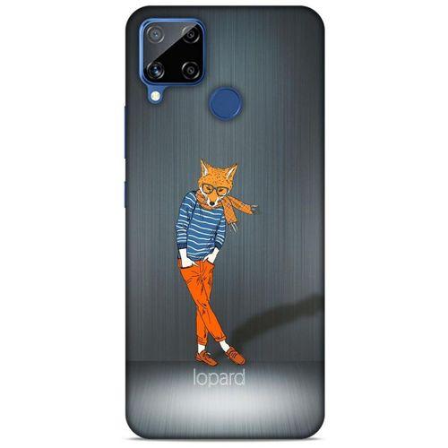 Oppo Realme C15 Kılıf FunnyMaX (48) Bumper Kılıf Turuncu Tilki