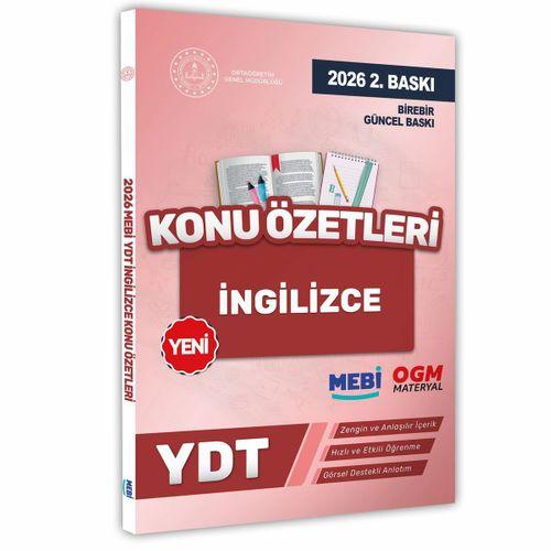 2026 YDT MEBİ-OGM İngilizce Pratik Konu Özet Kitabı RENKLİ A4 Boyut Görsel Destekli BASKI ÜCRETİ