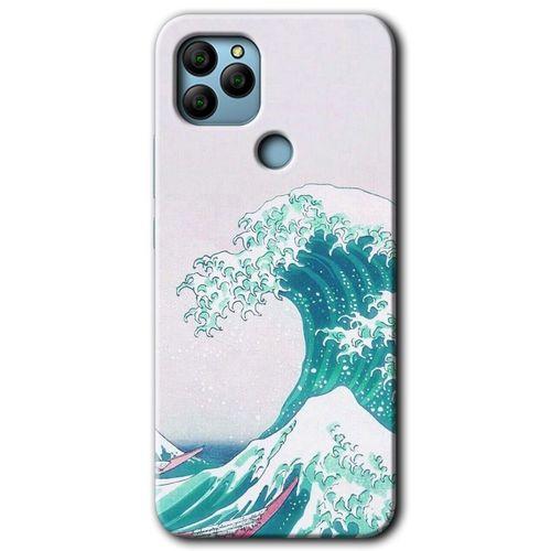 General Mobile GM 21 HD Baskılı Kılıf + 9D Tam Ekran Koruyucu - Dalga
