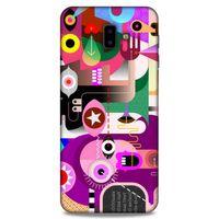 Lopard Samsung Galaxy J6 Plus Uyumlu Kılıf Soyut Sanat (22) Desenli Tam Koruma Kılıfı