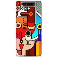 Lopard Samsung Galaxy A80 Uyumlu Kılıf Soyut Sanat (8) Desenli Baskılı Kılıf