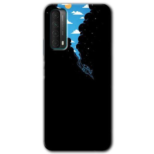 Potkal Hediye Fabrikası Huawei P Smart 2021 HD Baskılı Kılıf + 9D Tam Ekran Koruyucu - Derinlere Yolculuk