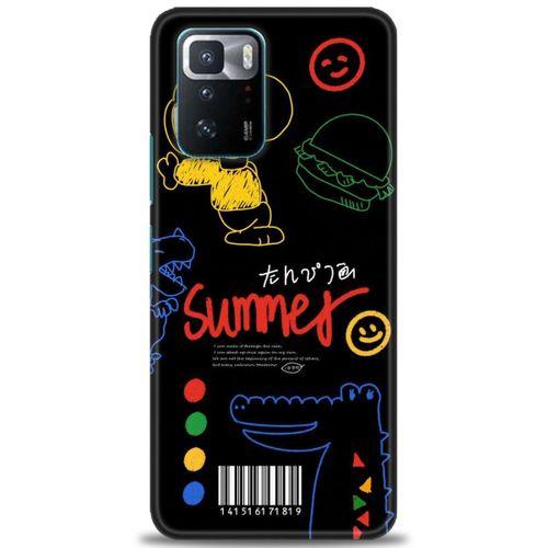 Xiaomi Poco X3 GT Kılıf HD Baskılı Kılıf - Summer + Tam Ekran Koruyucu