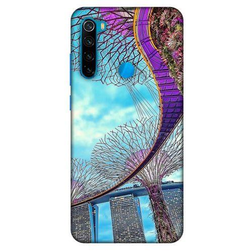 Xiaomi Redmi Note 8 Kılıf Dünya Mimarisi (41) Tank Kılıf Best Gardens Singapur