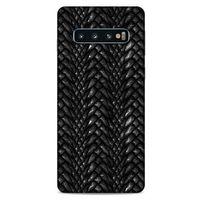 Samsung Galaxy S10 Kılıf Dragons (2) Kabı Ejderha Deri Siyah