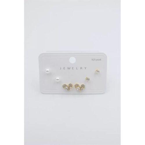 Çoklu Set Küpe - Altın