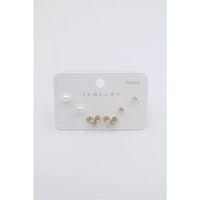 Çoklu Set Küpe - Altın