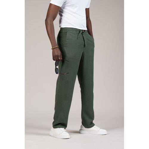 Lyocell Kumaş Beli Lastikli Ve İplikli Yazlık Baggy Pantolon