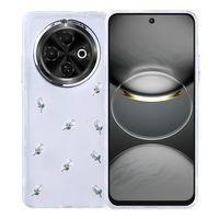 Tecno Spark 30C Kılıf Airbag Tasarımlı Simli Şeffaf Zore Kutup Kapak