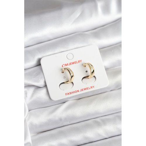 14K Gold Renk Kaplama CM Kadın Küpe