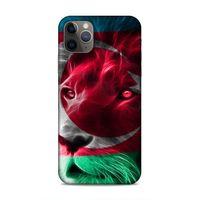 Apple Iphone 11 Pro Max Uyumlu Kılıf Azarbaijan (23) Ultra Koruma Kılıfı Aslan Bayrak