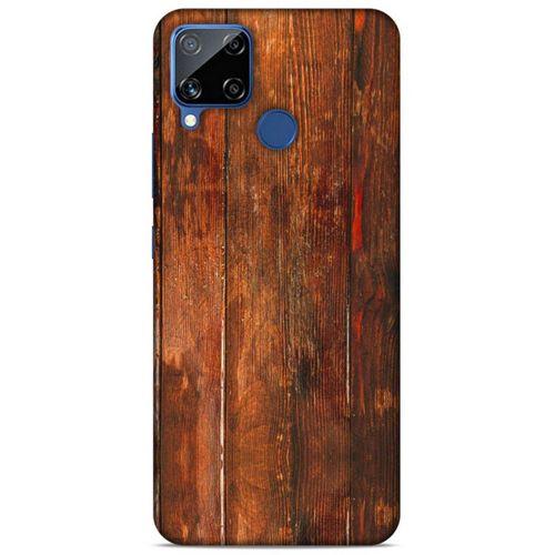 Lopard Oppo Realme C15 Uyumlu Kılıf Wood'X (4) Koruma Kılıfı Desenli